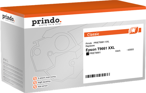 Prindo T9661 black ink cartridge