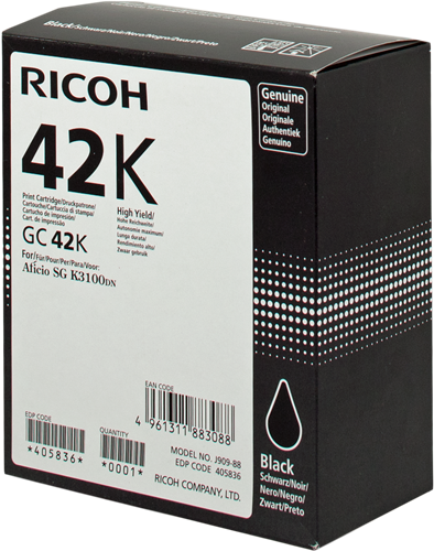 Ricoh gel cartridge GC 42 bk black