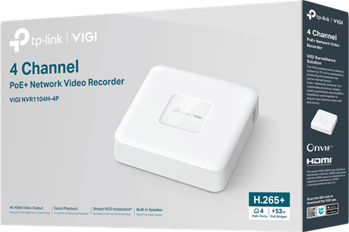 TP-Link VIGI NVR1104H-4P
